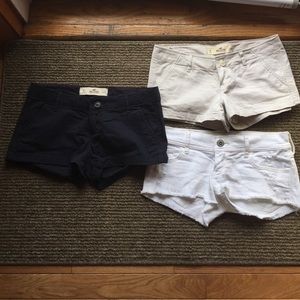 Bundle of 3 Hollister shorts