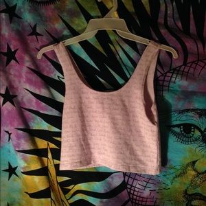 Victorias secret crop top tank top light purple