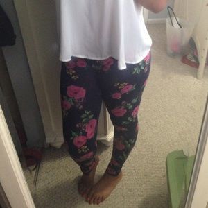 Floral leggings