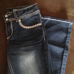 Girls Vanilla Star skinny boot cut. Size 10