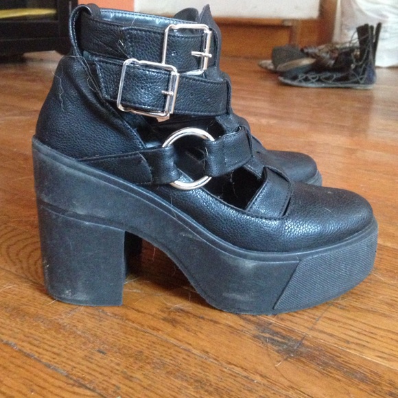 Black Platform Lolita Shoes