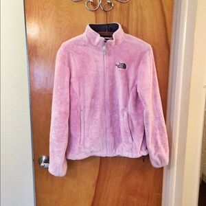 North Face furry zip up