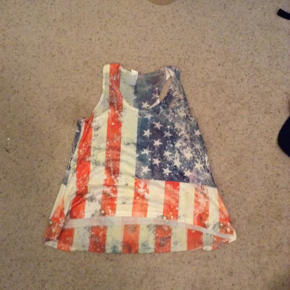 Old Navy American Flag Tank