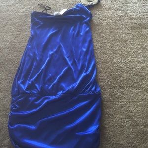 Rhinestone off shoulder dress