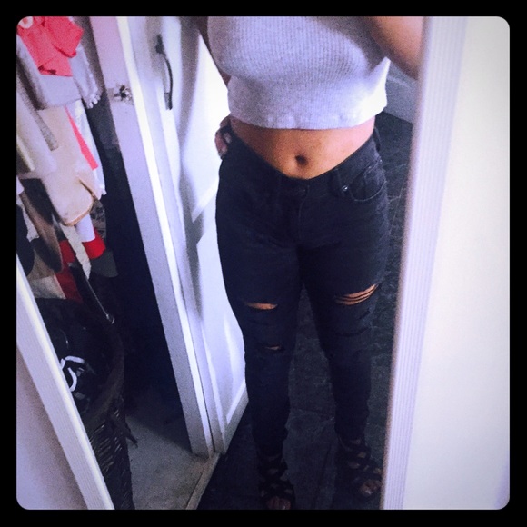 High Waisted Express Jeans