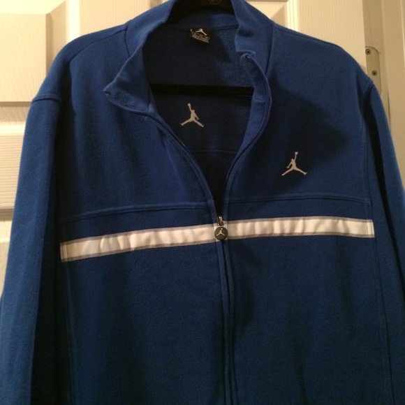 Nike Tops - Jordan Blue Zip-up Sweatshirt