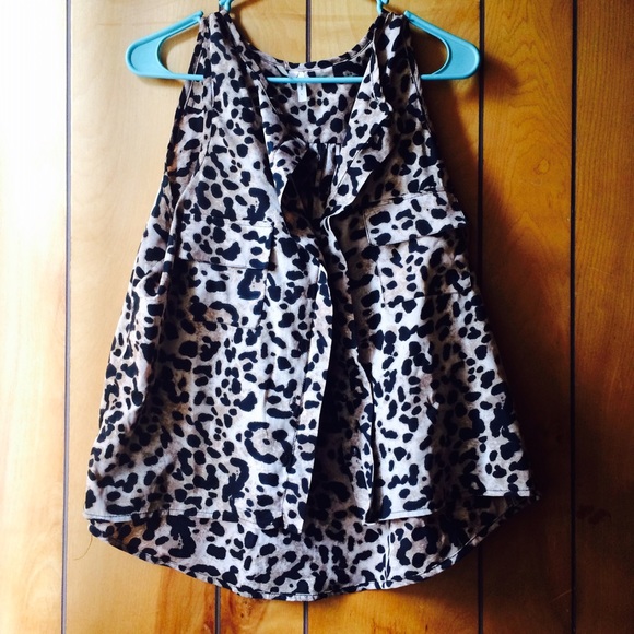 Cheetah Print sleeveless top