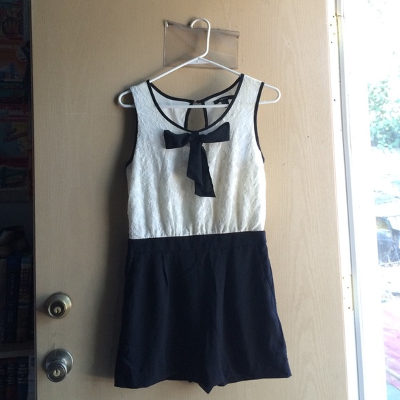 Black and white romper from Forever 21.