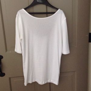 Gap short sleeve scoop back tee