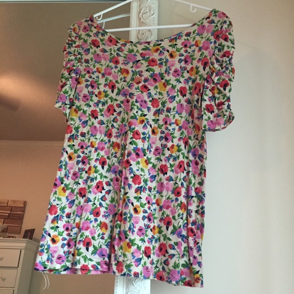 Anthropologie floral t-shirt