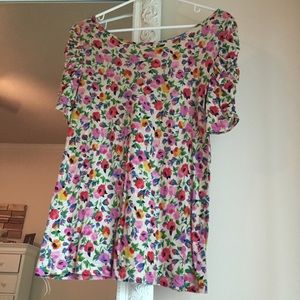 Anthropologie floral t-shirt