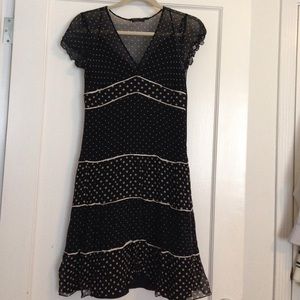 BCBG polka dot dress size 4
