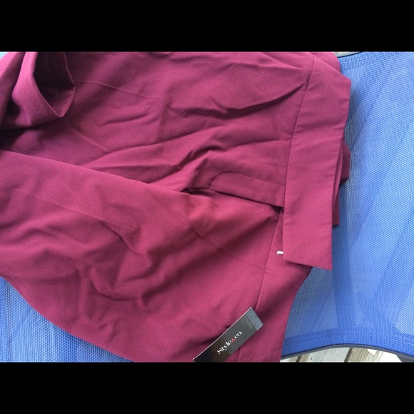 Wine Color Dress Pants - Picture 2 of 3