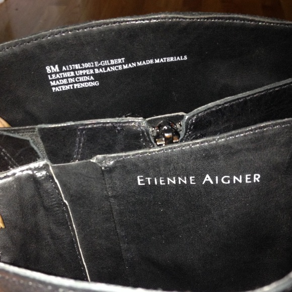 👢Etienne Aigner Black Leather Boots👢 - Picture 3 of 4