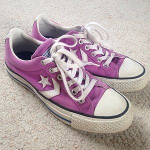 Purple converse all star