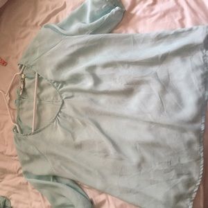 Super cute mint 3/4 Francesca's shirt