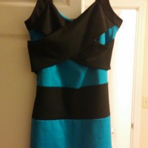 Little Blue & Black Dress
