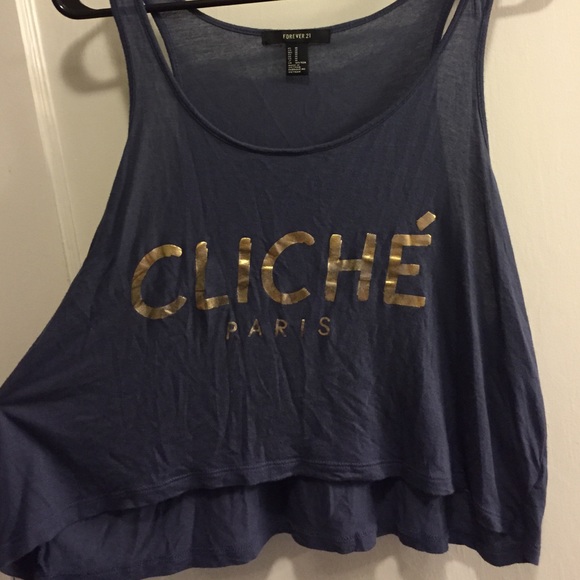 Cliché Paris f21 muscle shirt.