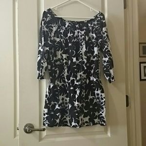 Black and white cotton flower design