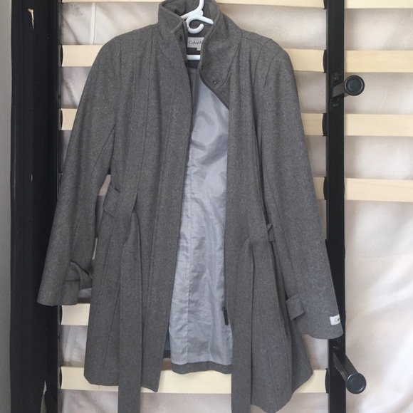 Calvin Klein trench coat grey