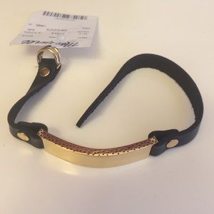 Madewell gold leather bracelet