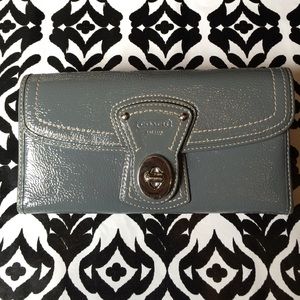 Patent leather Coach wallet