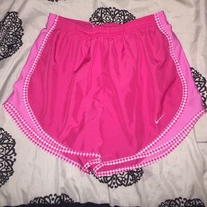 Nike pink running shorts
