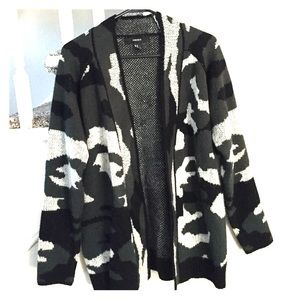 Long Camo Cardigan