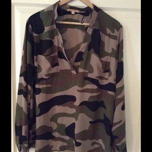 Camo blouse