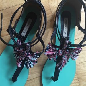 Cynthia Vincent Shoes - Cynthia Vincent Embellished Flat Sandals, Size 7 Cynthia Vincent Shoes - Cynthia Vincent Embellished Flat Sandals, Size 7
