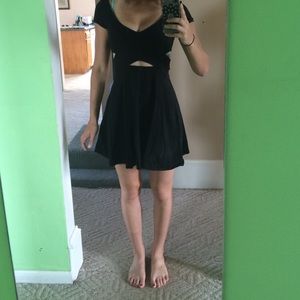 H&M black skater dress