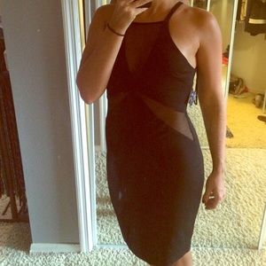 NWT! Nasty Gal body con dress with mesh cutouts