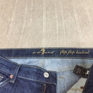 Seven for All Mankind jeans -flip flop style