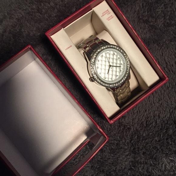 Silver watch brand new in box.