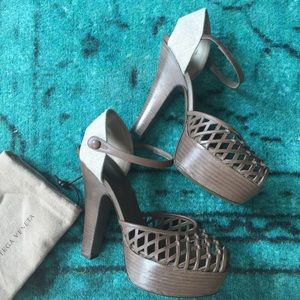 Bottega Veneta Shoes - Bottega Veneta Platform Peep Toe Sandals 37 Bottega Veneta Shoes - Bottega Veneta Platform Peep Toe Sandals 37