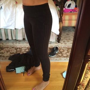 Luon running pants cuff on bottom optional