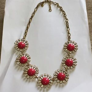 JCrew pink statement necklace