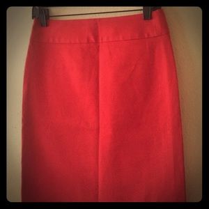 Banana Republic Red Pencil Skirt