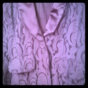 Sears Dark Purple lace tuxedo styled blazer