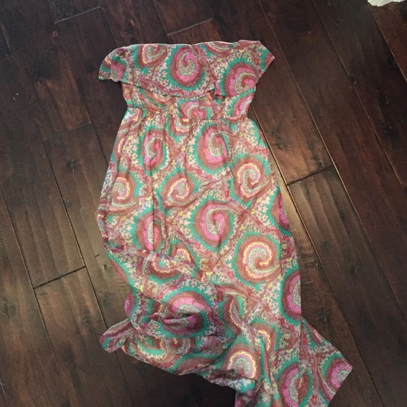 paisley maxi dress