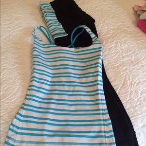 Top blue/white stripe