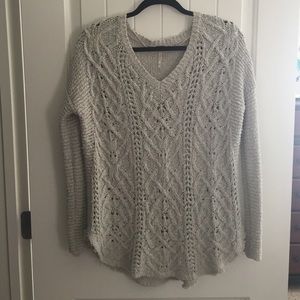 Free People cross my heart sweater