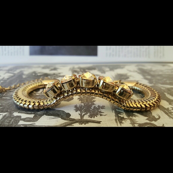 🍓SOLD🍓Pink Rhinestone Bracelet Thick Herringbone - Picture 2 of 4