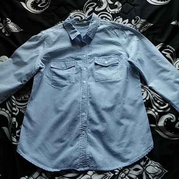 Stripped button up shirt