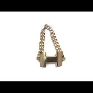 Urban Fashion Simple H Gold Chain Bracelet