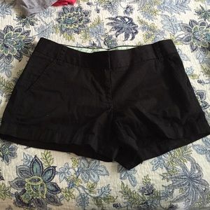 JCrew Size 6 black chinos shorts