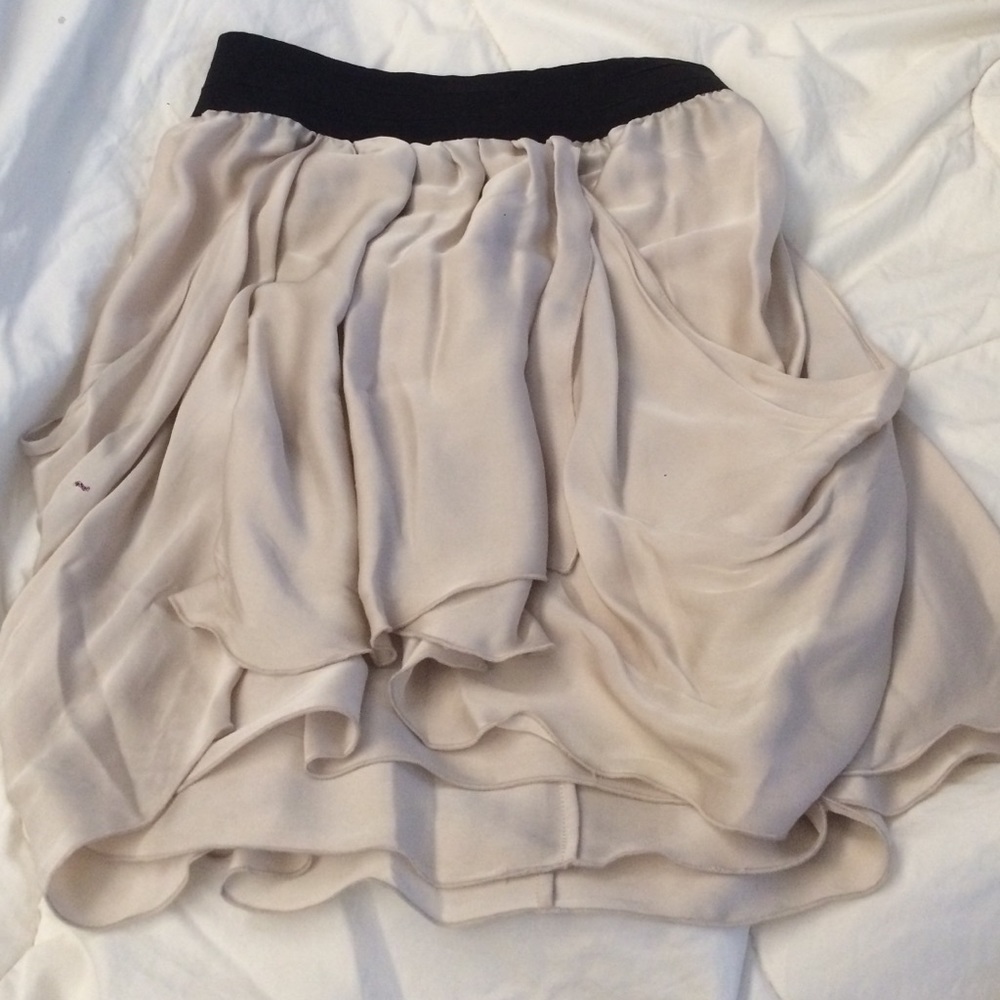 SHABBY CHIC SILK SKIRT W POCKETS