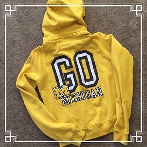 Go Blue Pink Zip Up Hoodie