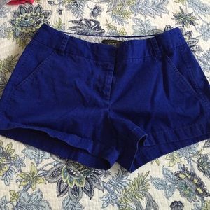 JCrew Chino Royal Blue Shorts size 6