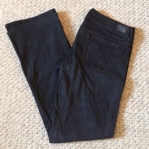 American Eagle Black Kick Boot Jeans